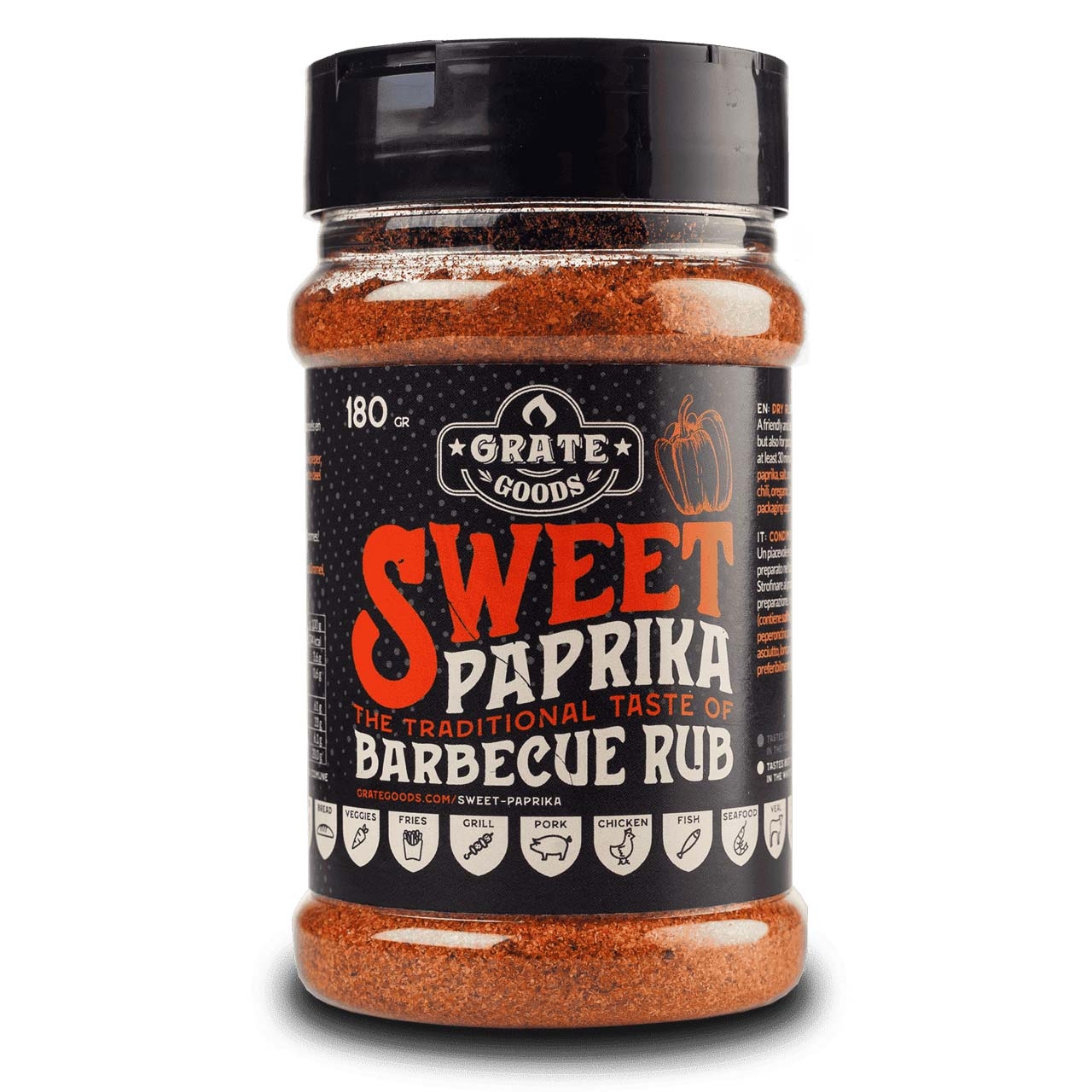 Grate Goods - Sweet Paprika BBQ Rub, 180 g