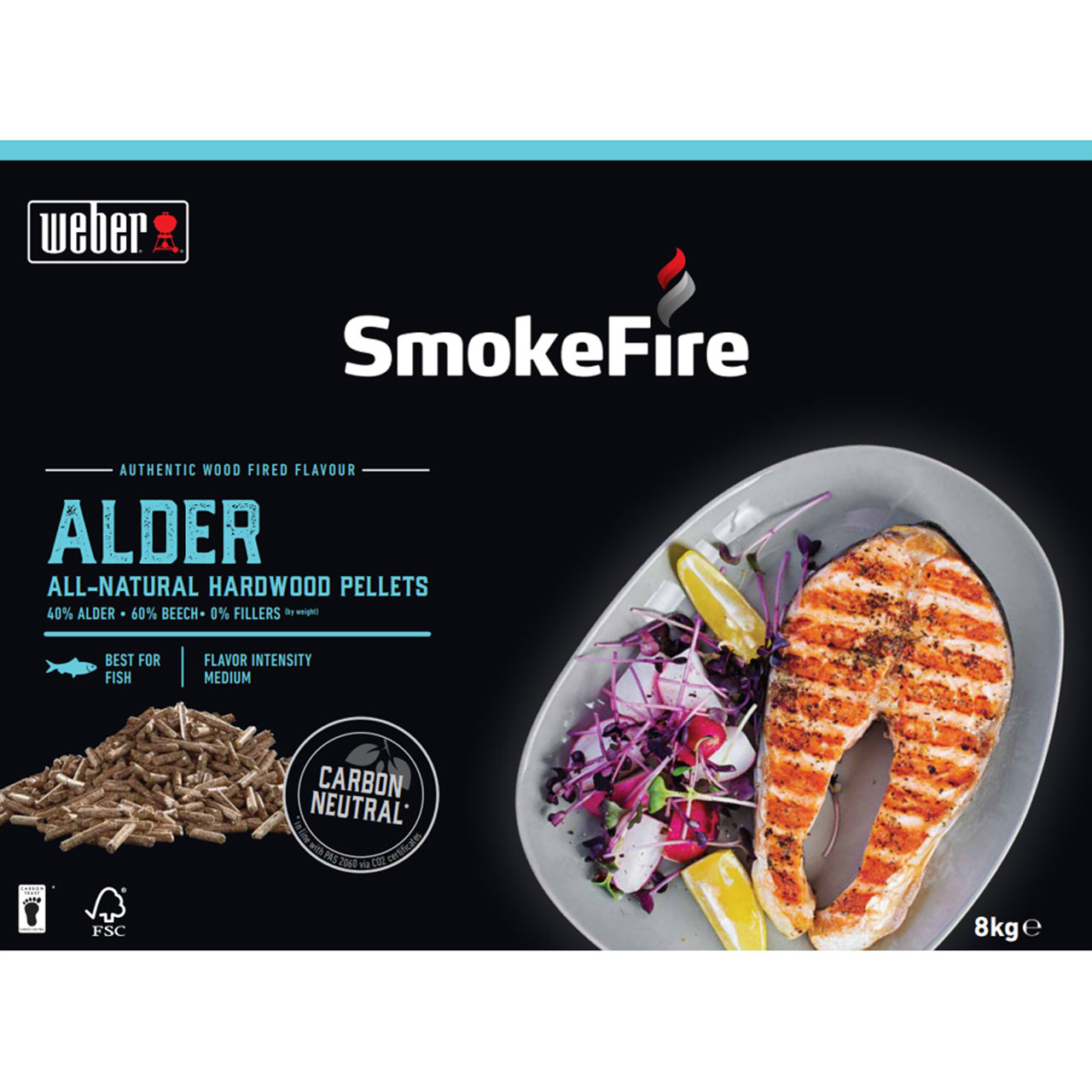 Weber SmokeFire Holzpellets Erle - 8 kg