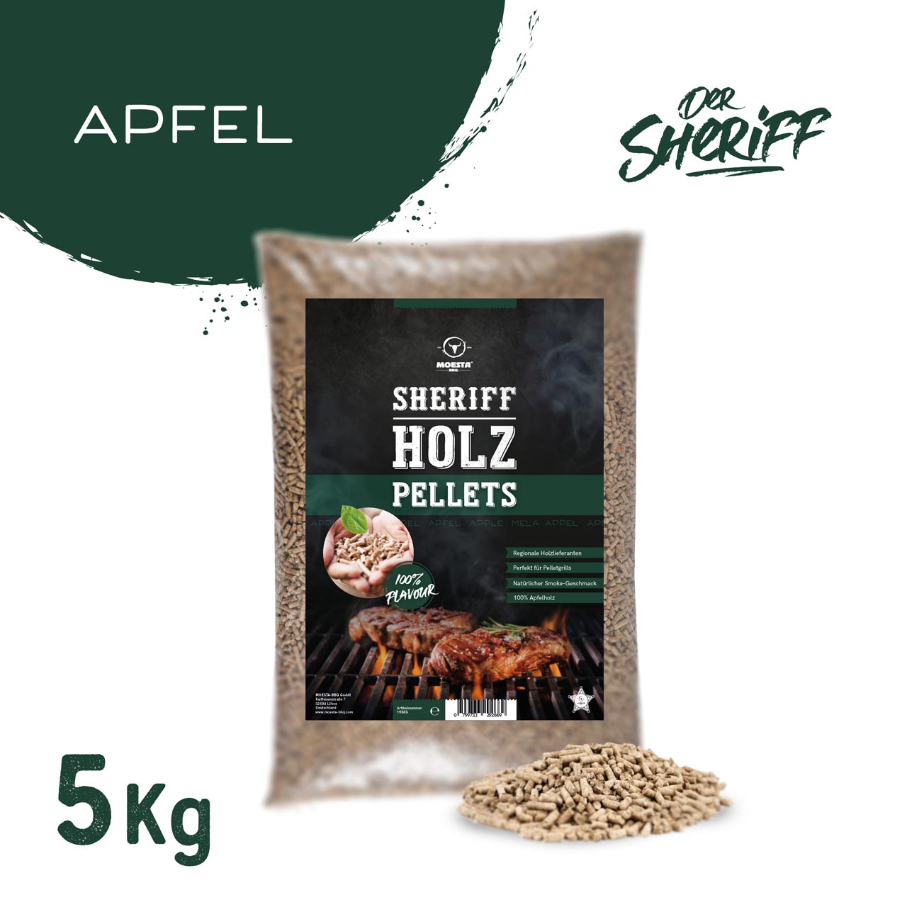 Moesta BBQ HolzPellets Apfel (5 kg)