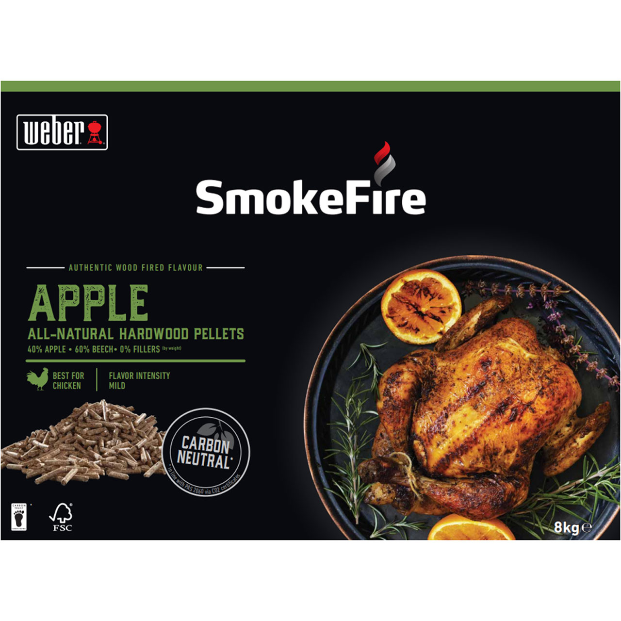 Weber SmokeFire Holzpellets Apfelholz - 8 kg