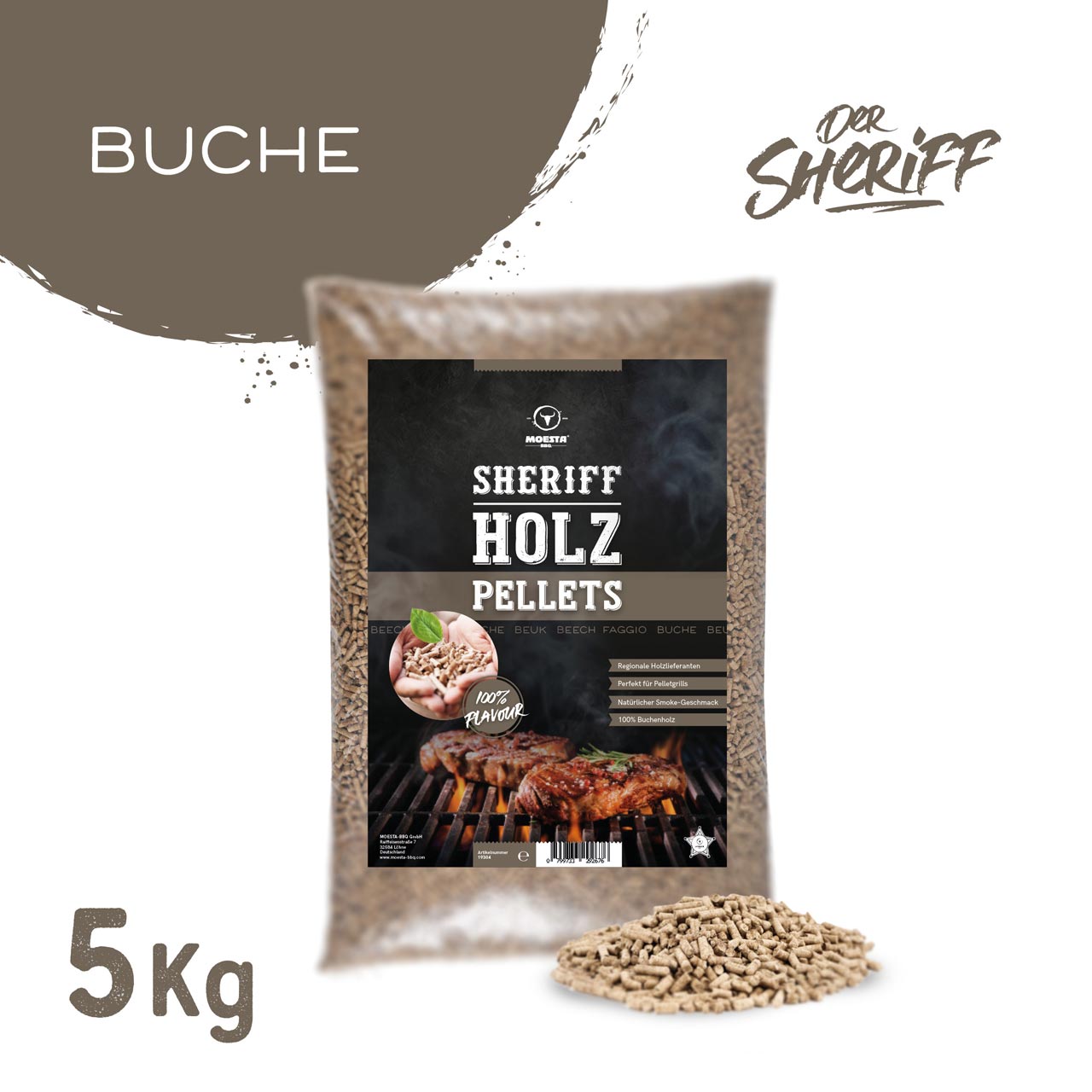 Moesta BBQ HolzPellets Buche (5kg)