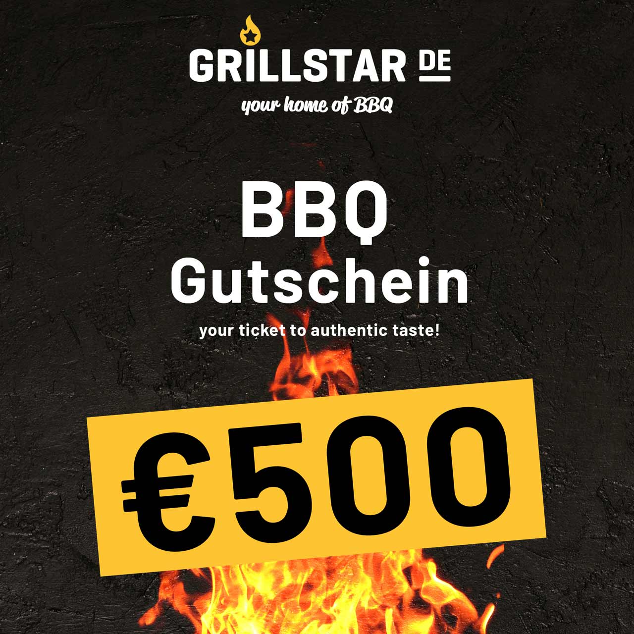 BBQ - Gutschein €500