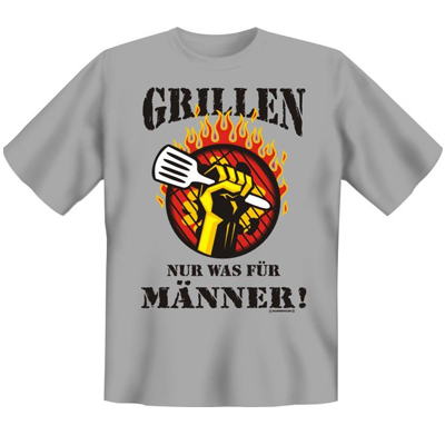 T-Shirt "Grillen nur was für Männer"