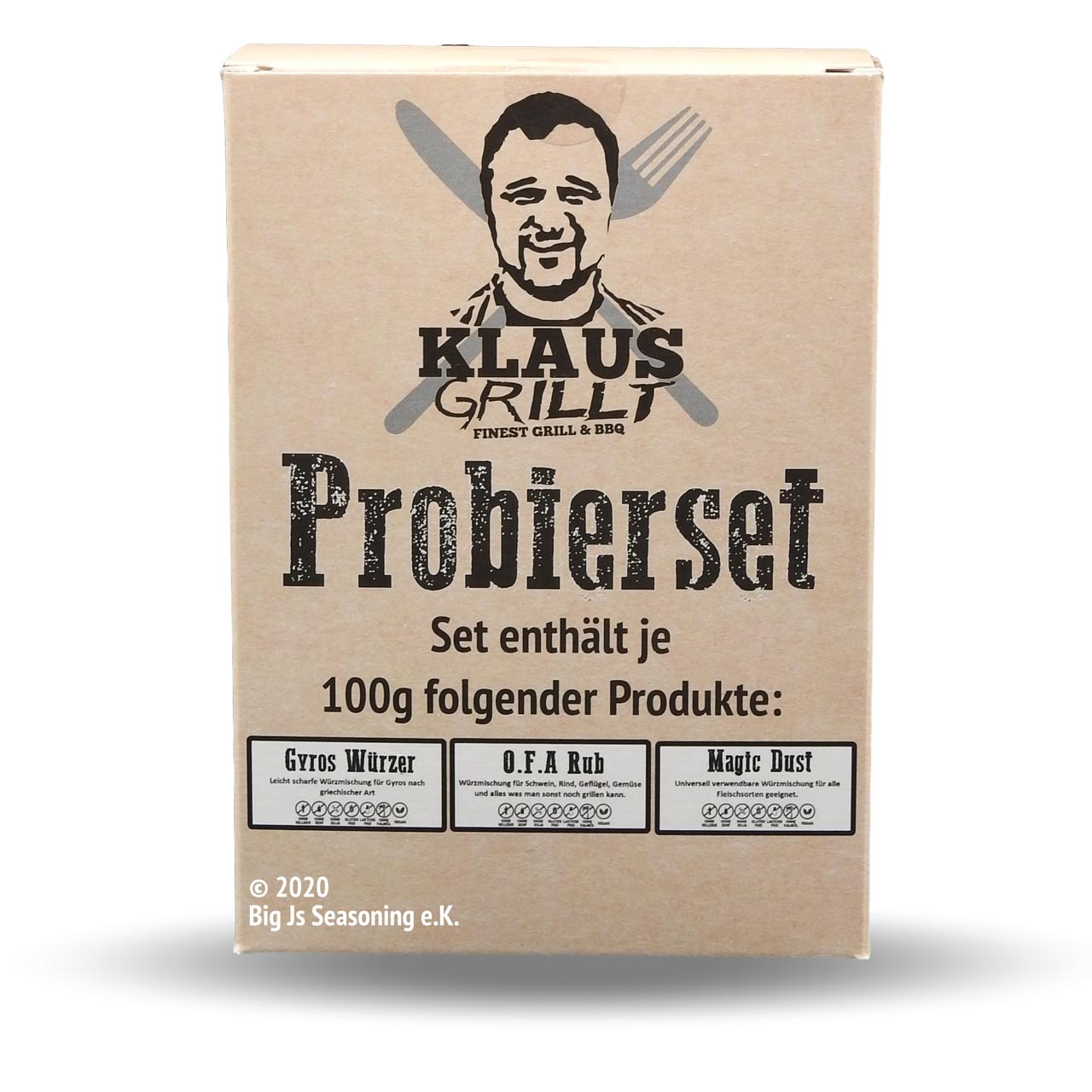 Klaus Grillt - Probierset O.F.A./Magic Dust/Gyros 300 g