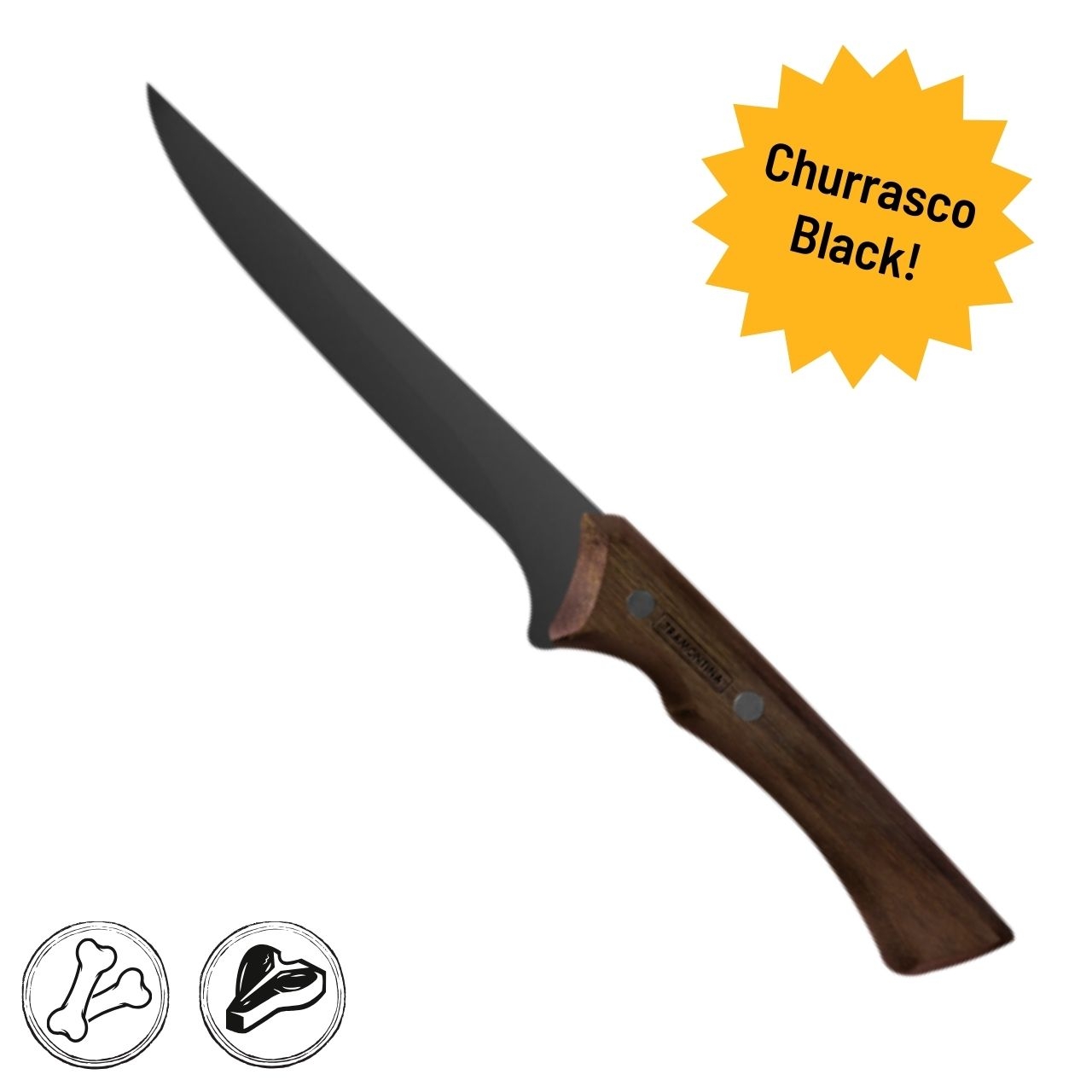 Tramontina Churrasco Black Ausbein Messer