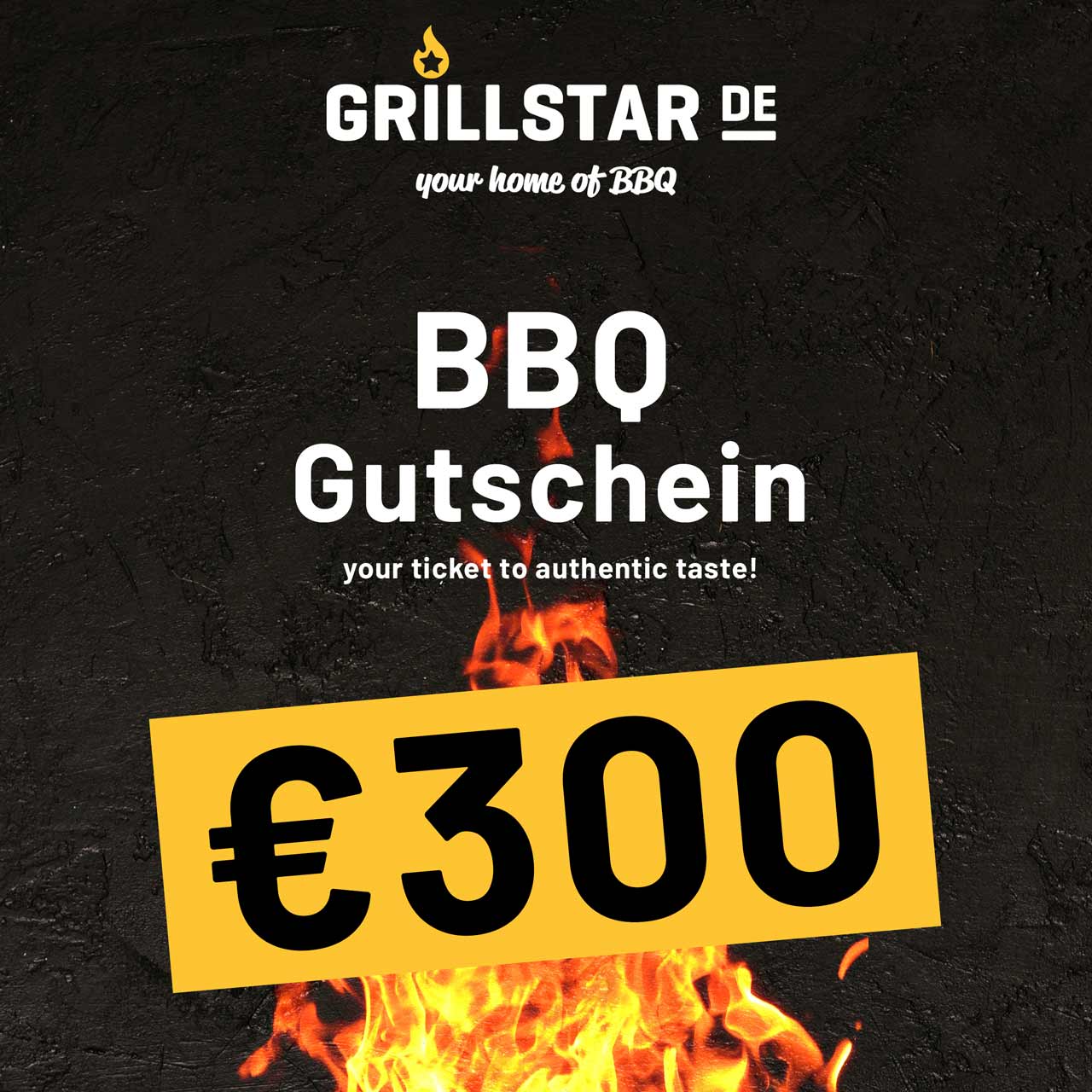 BBQ - Gutschein €300