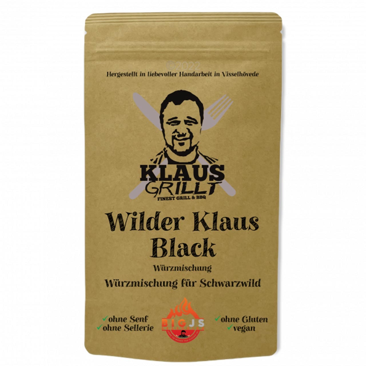 Klaus Grillt - Wilder Klaus Black 150 g Standbeutel