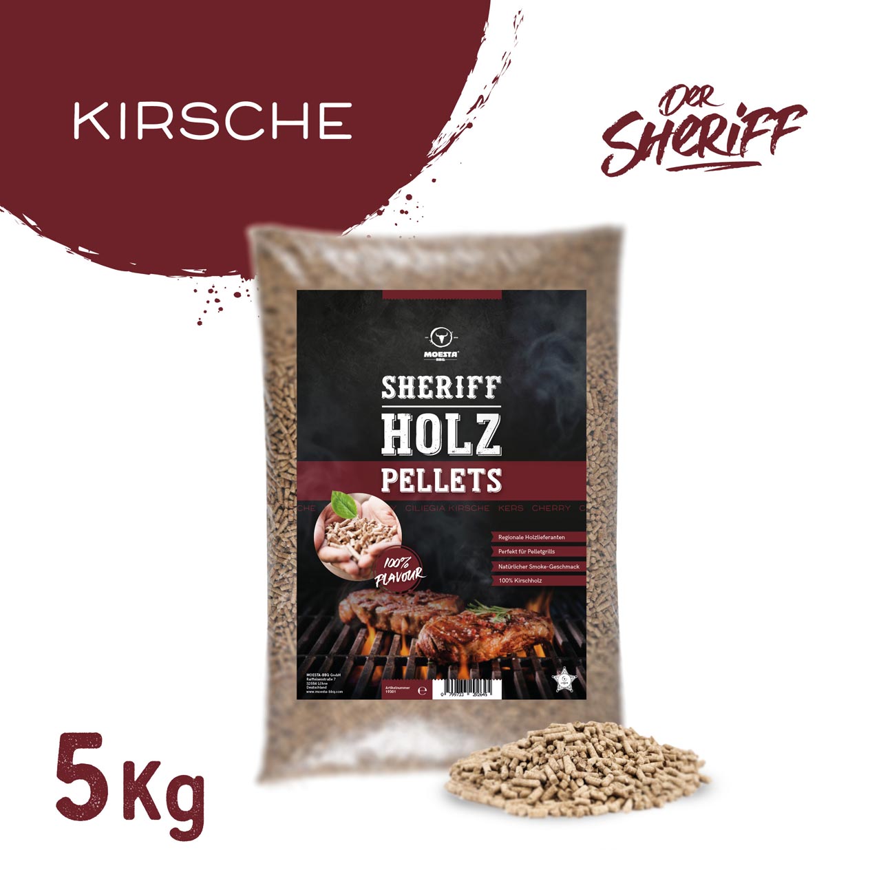 Moesta BBQ HolzPellets Kirsche (5 kg)