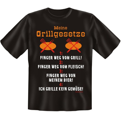 T-Shirt "Grillgesetze"